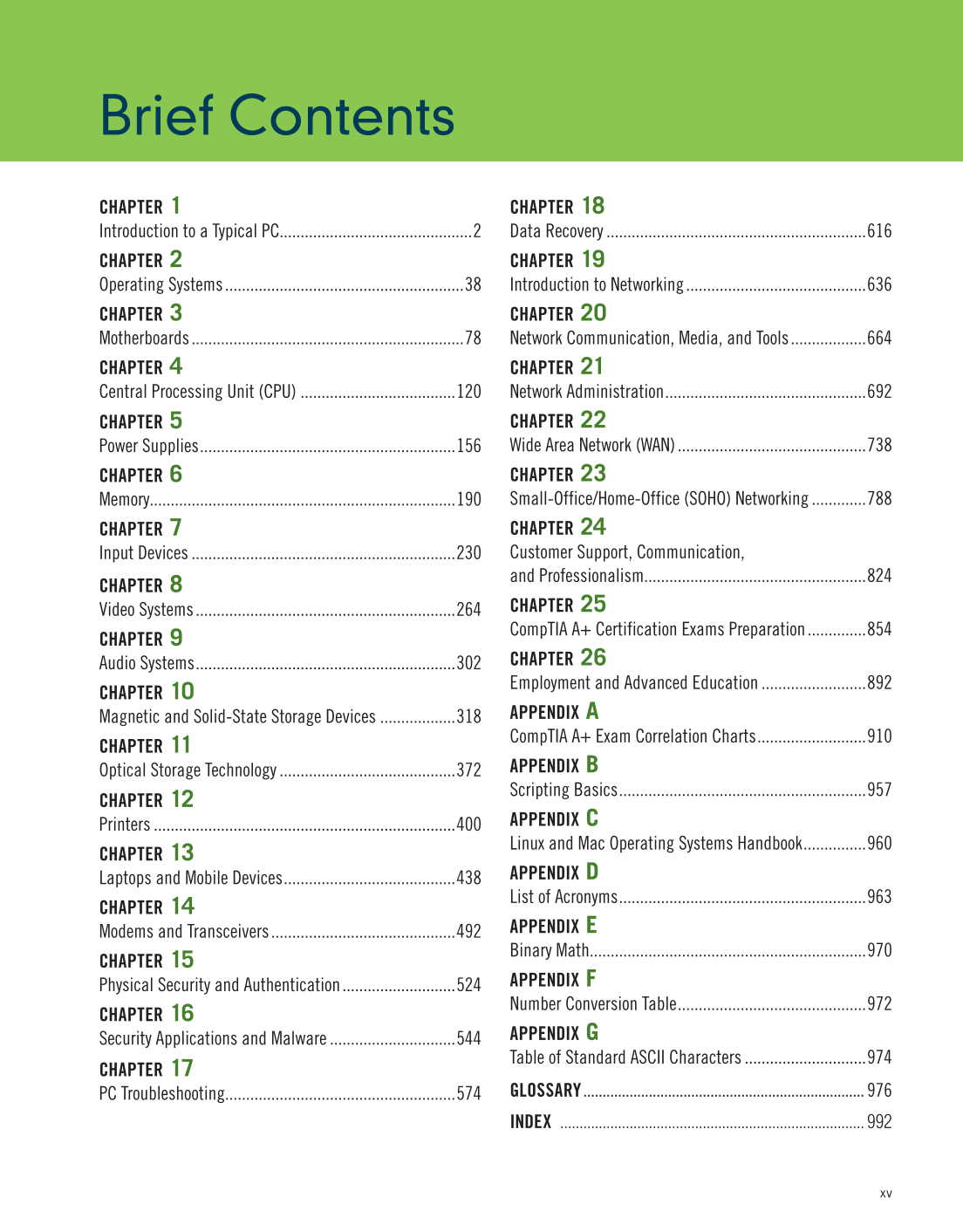 Computer Service and Repair, 5th Edition page 15