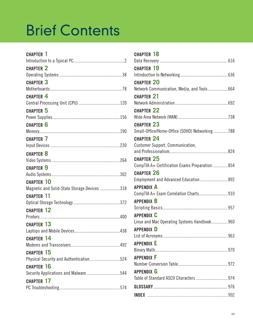 Computer Service and Repair, 5th Edition page 15