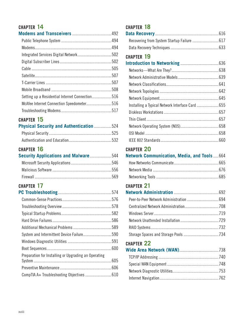 Computer Service and Repair, 5th Edition page 18