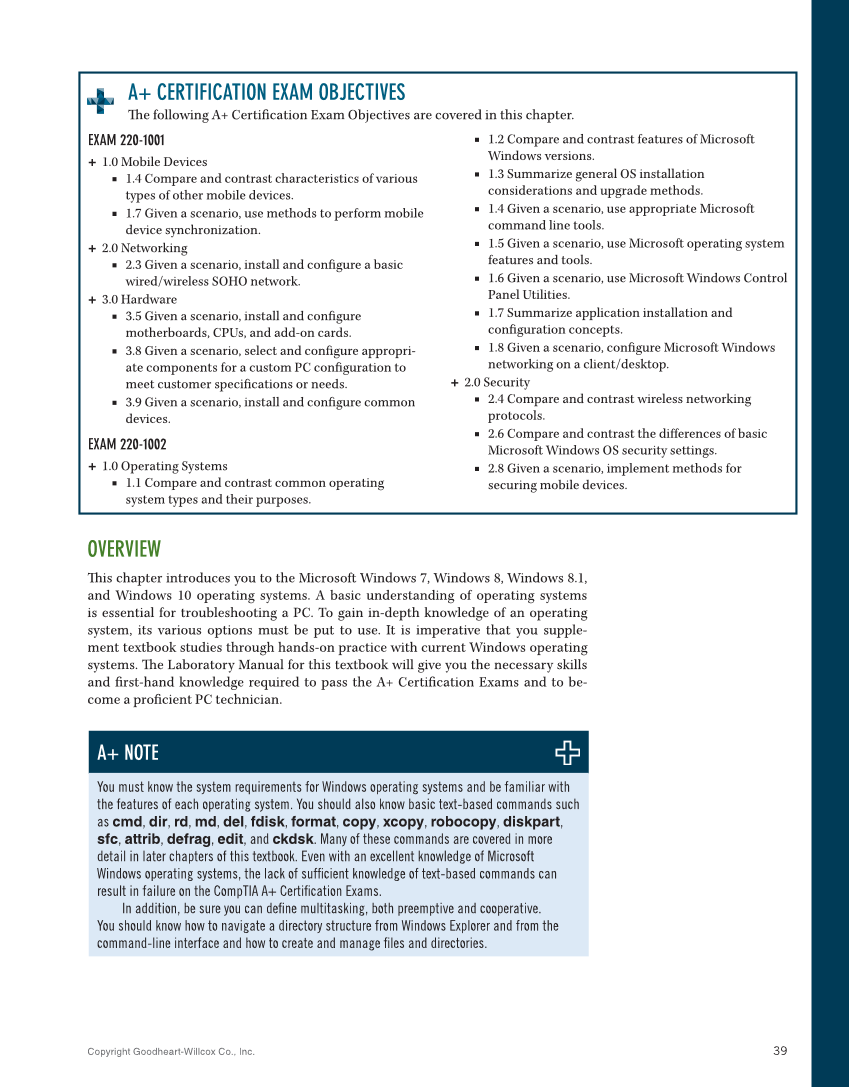 Computer Service and Repair, 5th Edition page 57