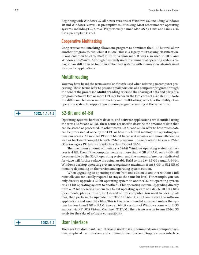 Computer Service and Repair, 5th Edition page 60
