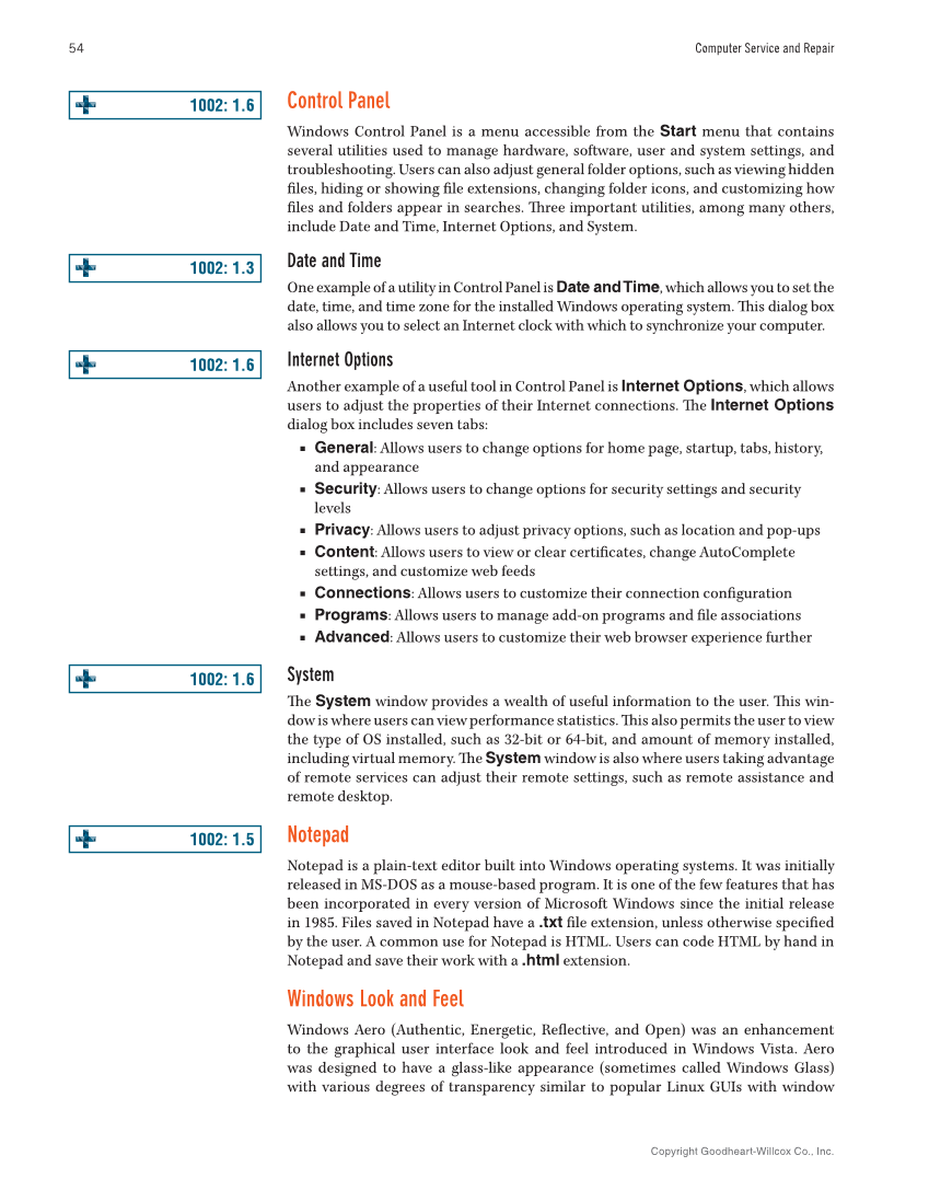 Computer Service and Repair, 5th Edition page 72