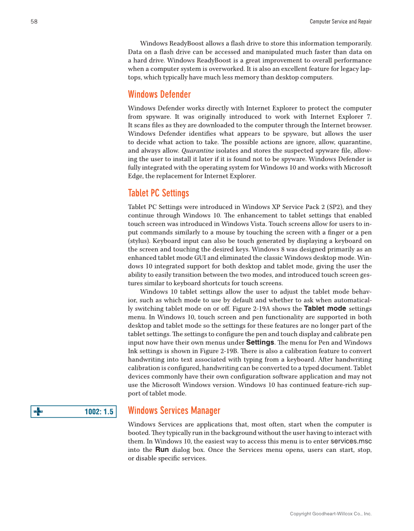 Computer Service and Repair, 5th Edition page 76