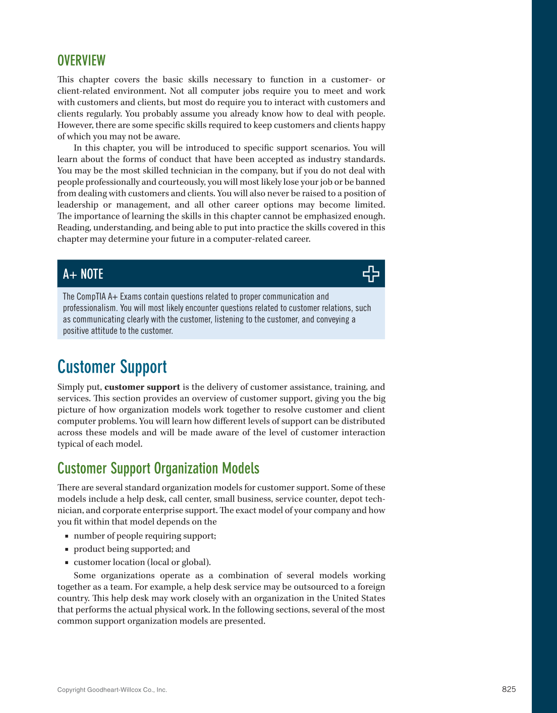 Computer Service and Repair, 5th Edition page 843