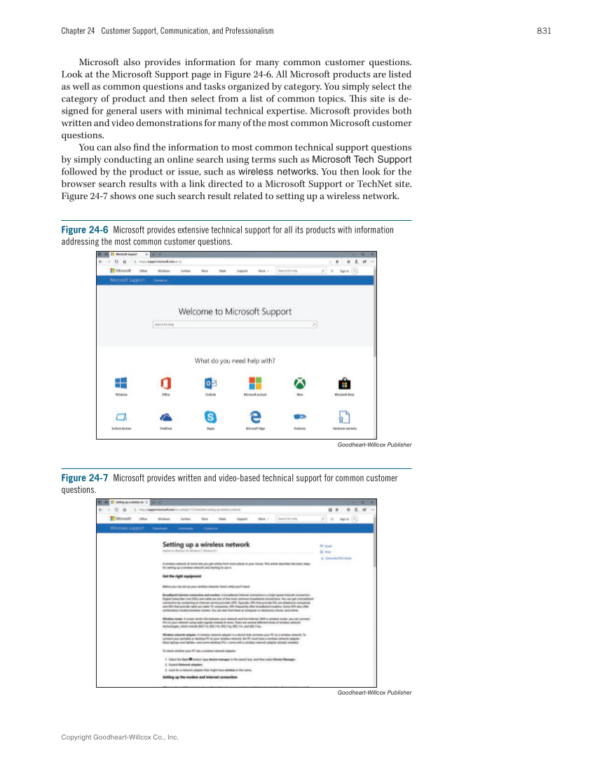 Computer Service and Repair, 5th Edition page 849