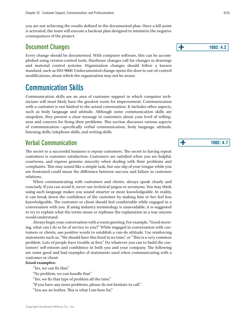 Computer Service and Repair, 5th Edition page 853