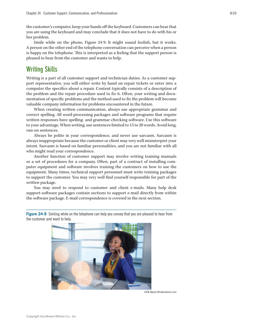 Computer Service and Repair, 5th Edition page 857