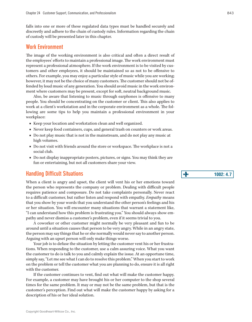 Computer Service and Repair, 5th Edition page 861