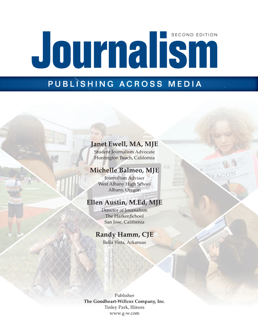 Journalism: Publishing Across Media, 2nd Edition page i