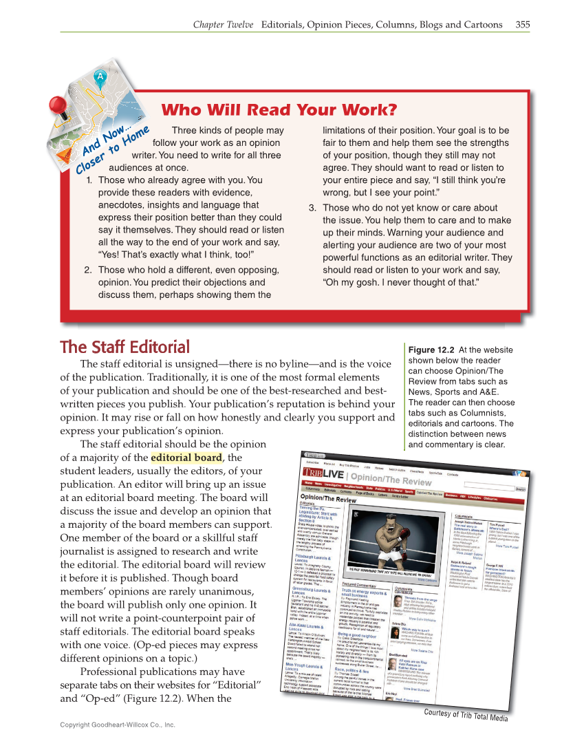 Journalism: Publishing Across Media, 2nd Edition page 355