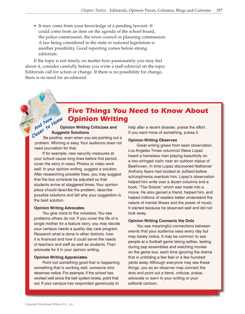 Journalism: Publishing Across Media, 2nd Edition page 357