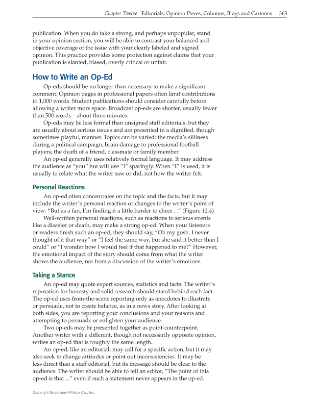 Journalism: Publishing Across Media, 2nd Edition page 363
