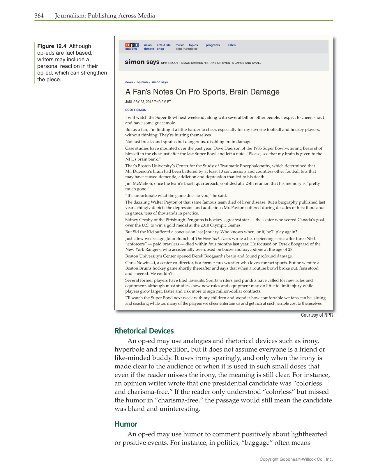 Journalism: Publishing Across Media, 2nd Edition page 364