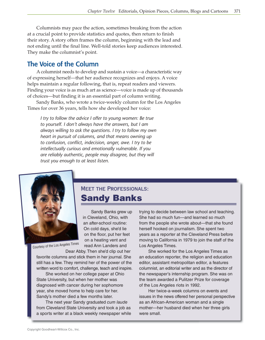 Journalism: Publishing Across Media, 2nd Edition page 371