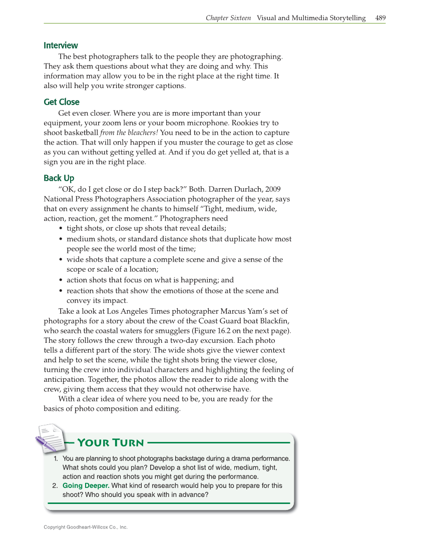 Journalism: Publishing Across Media, 2nd Edition page 489