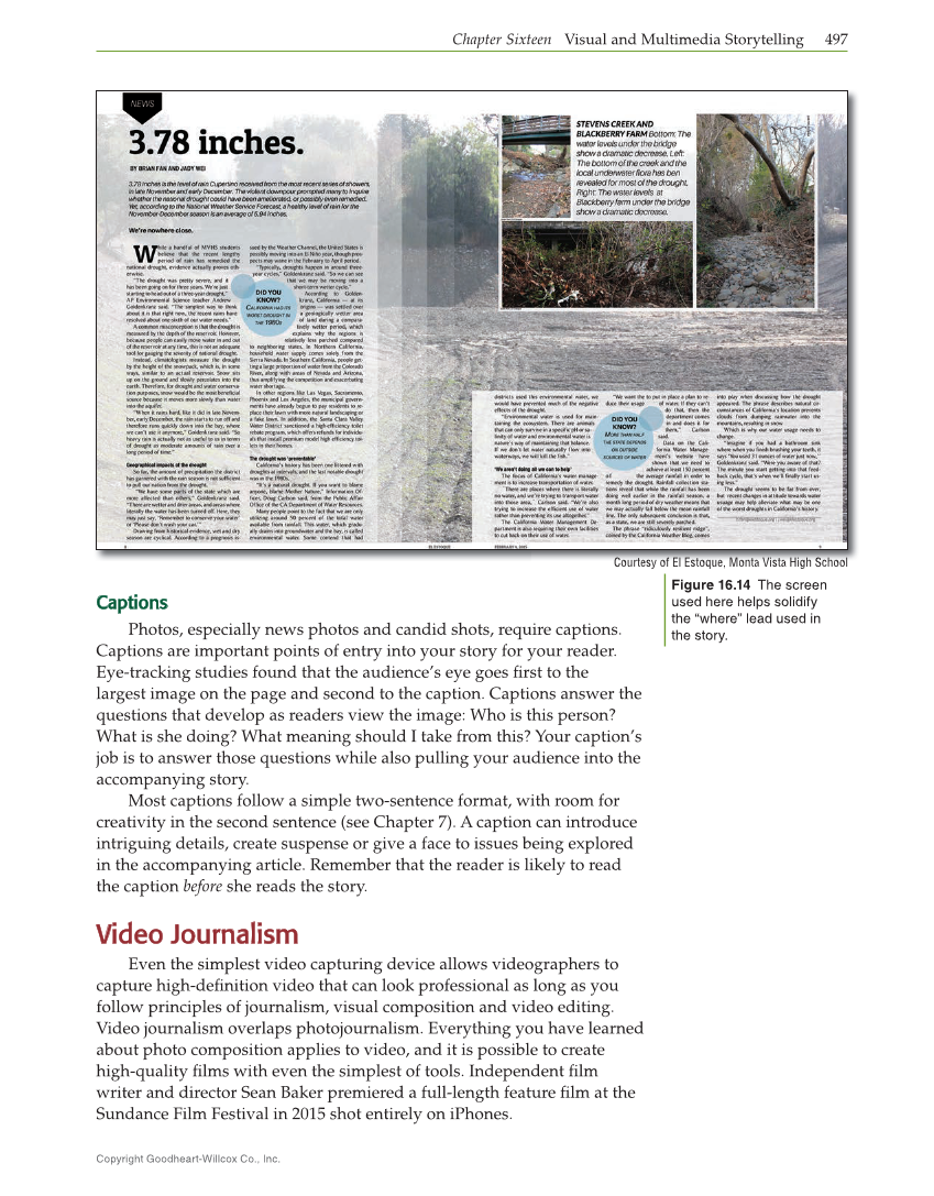 Journalism: Publishing Across Media, 2nd Edition page 497