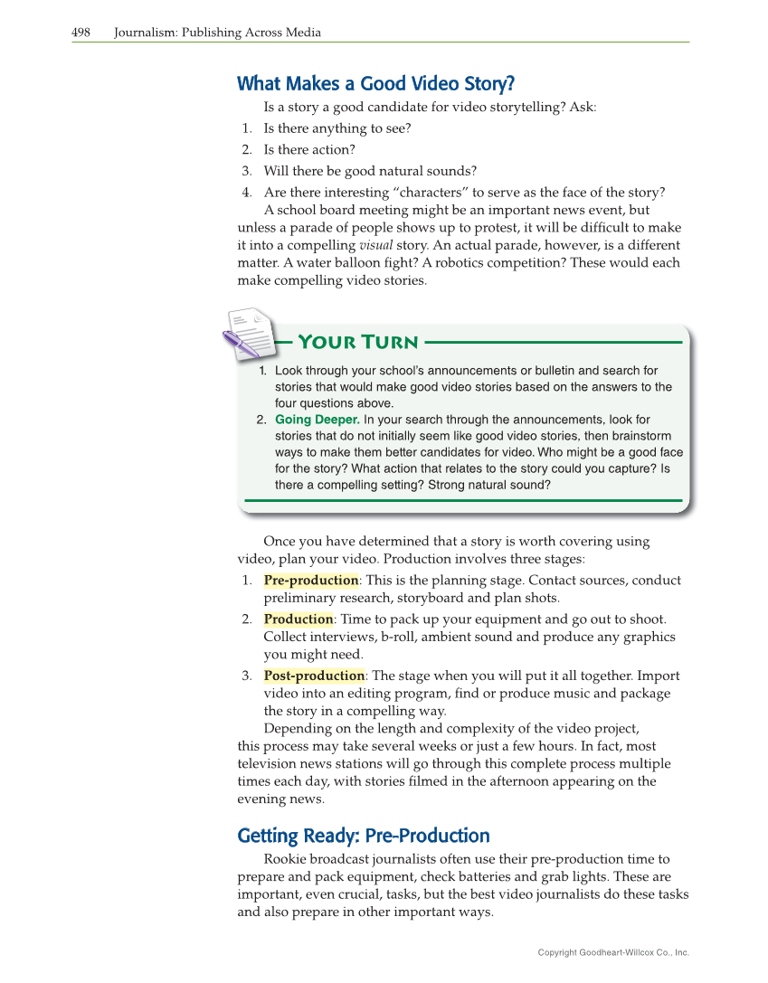 Journalism: Publishing Across Media, 2nd Edition page 498