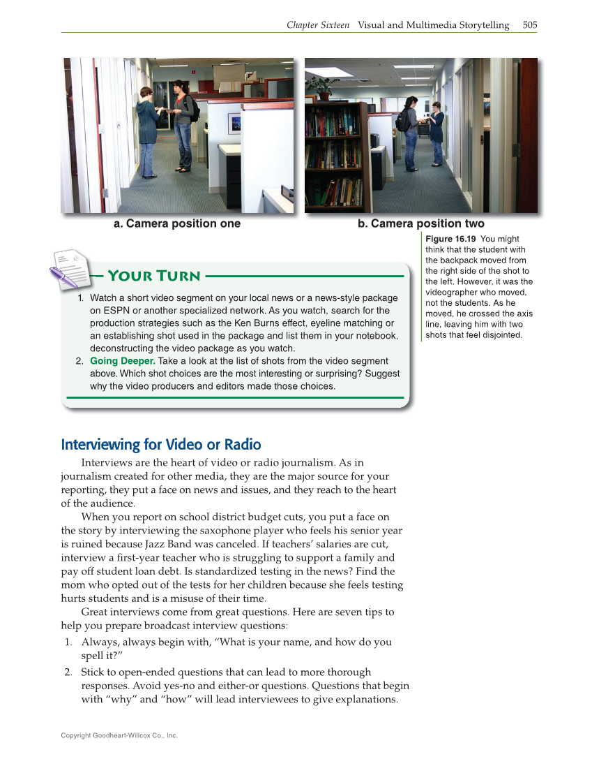 Journalism: Publishing Across Media, 2nd Edition page 505