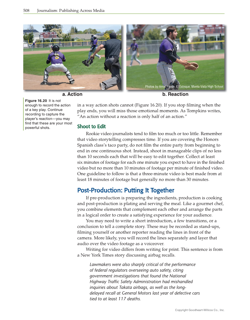 Journalism: Publishing Across Media, 2nd Edition page 508