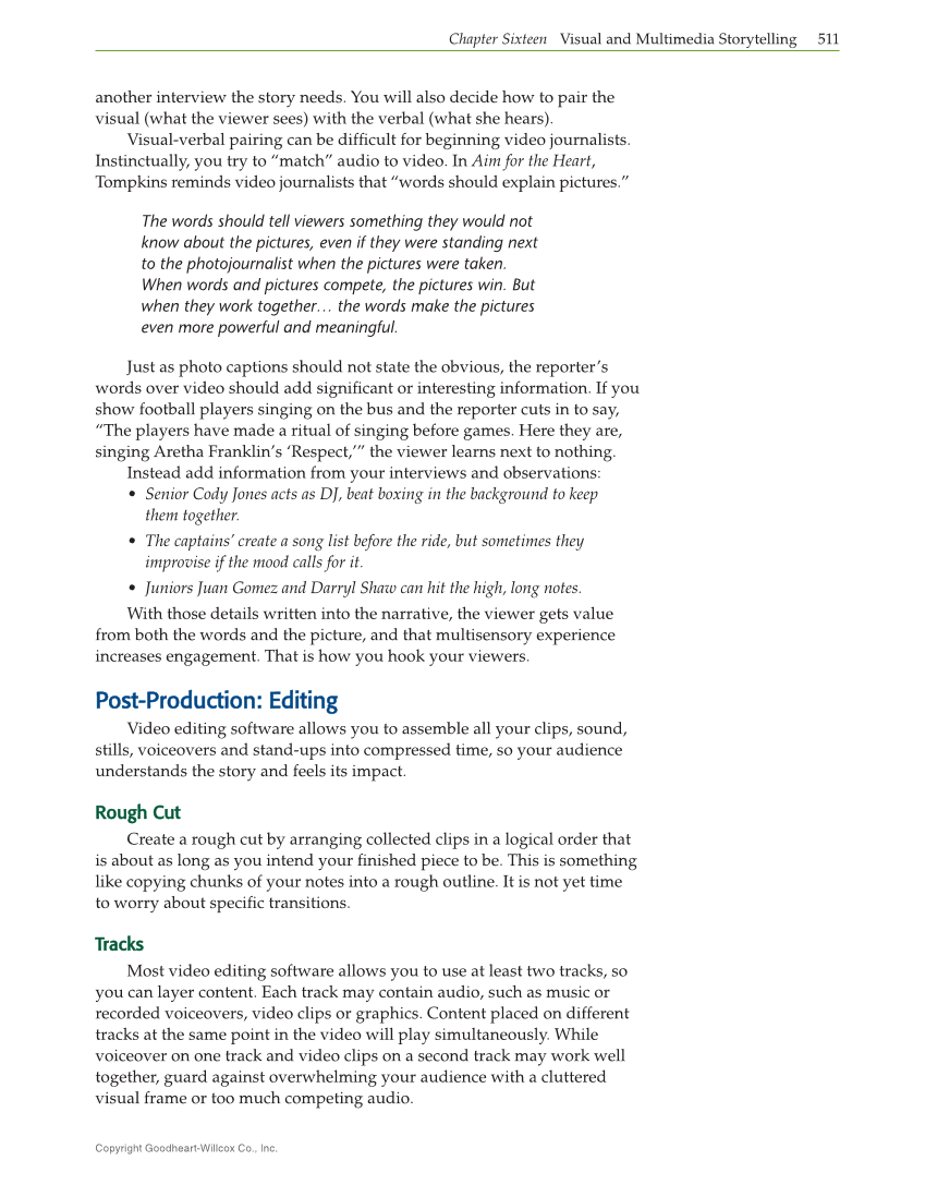 Journalism: Publishing Across Media, 2nd Edition page 511