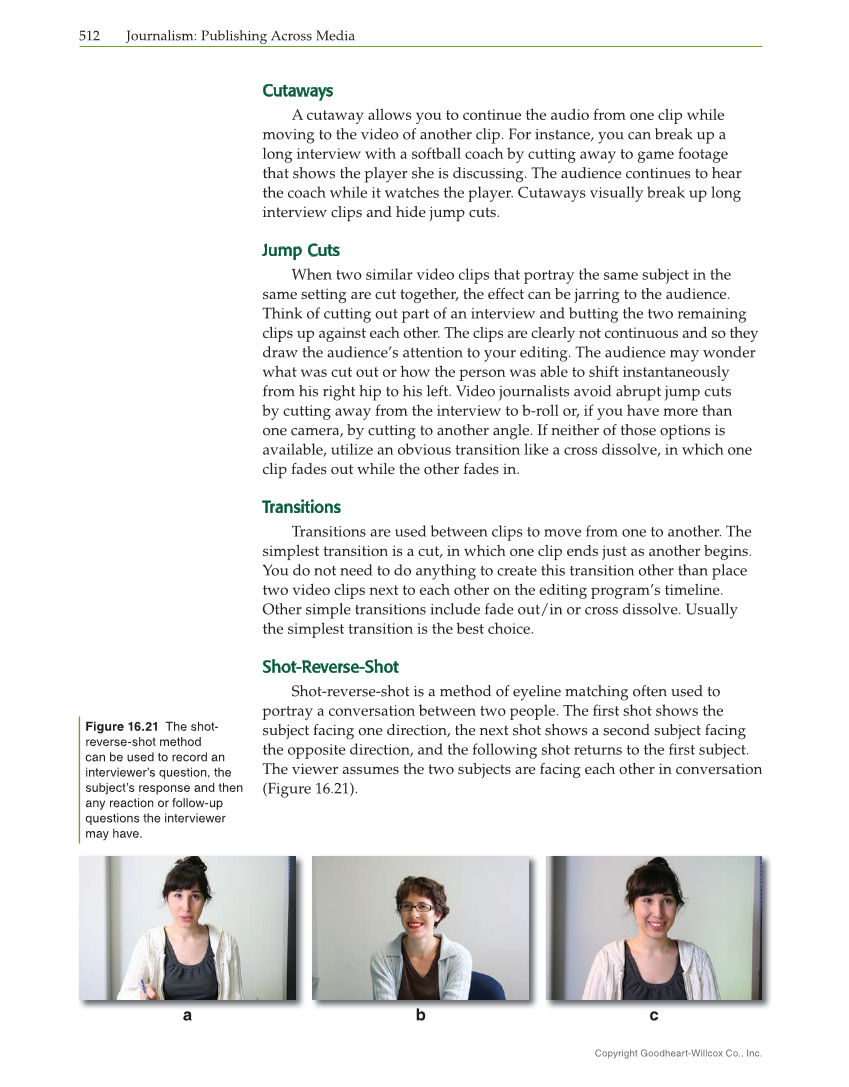 Journalism: Publishing Across Media, 2nd Edition page 512