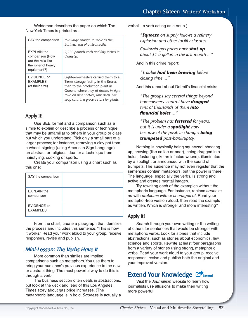 Journalism: Publishing Across Media, 2nd Edition page 521