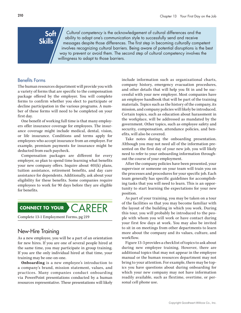 Connect to Your Career 3e page 210