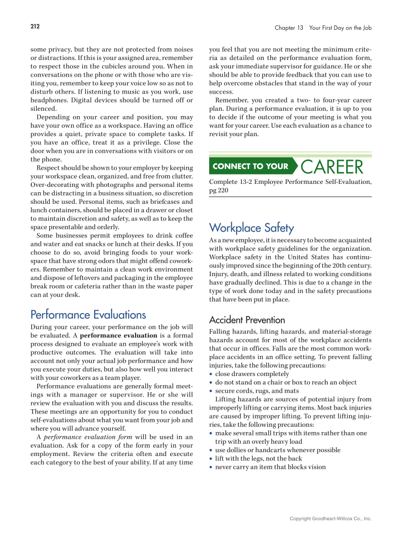 Connect to Your Career 3e page 212