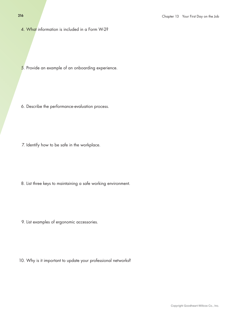 Connect to Your Career 3e page 216