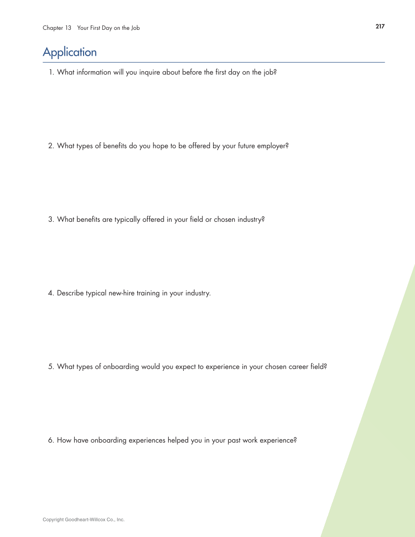 Connect to Your Career 3e page 217