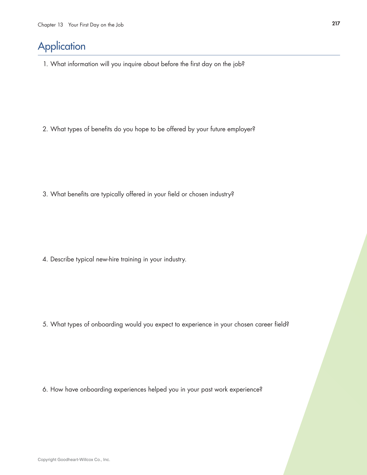 Connect to Your Career 3e page 217
