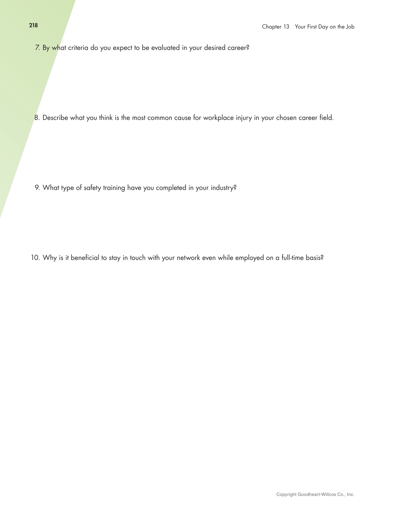 Connect to Your Career 3e page 218
