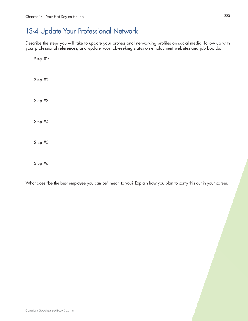 Connect to Your Career 3e page 223
