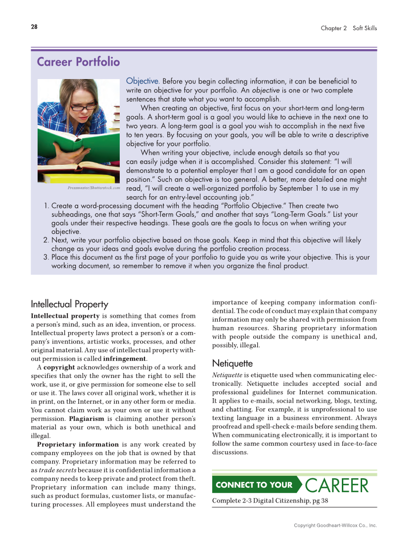 Connect to Your Career 3e page 28