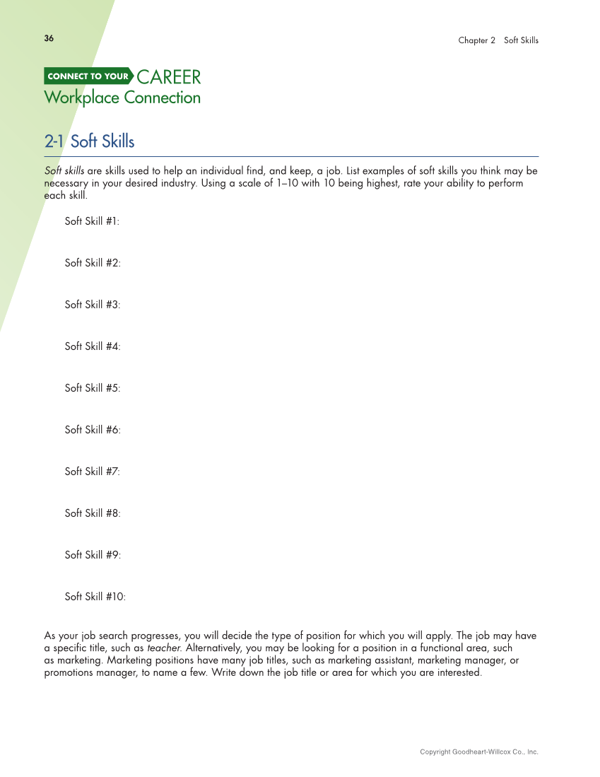Connect to Your Career 3e page 36