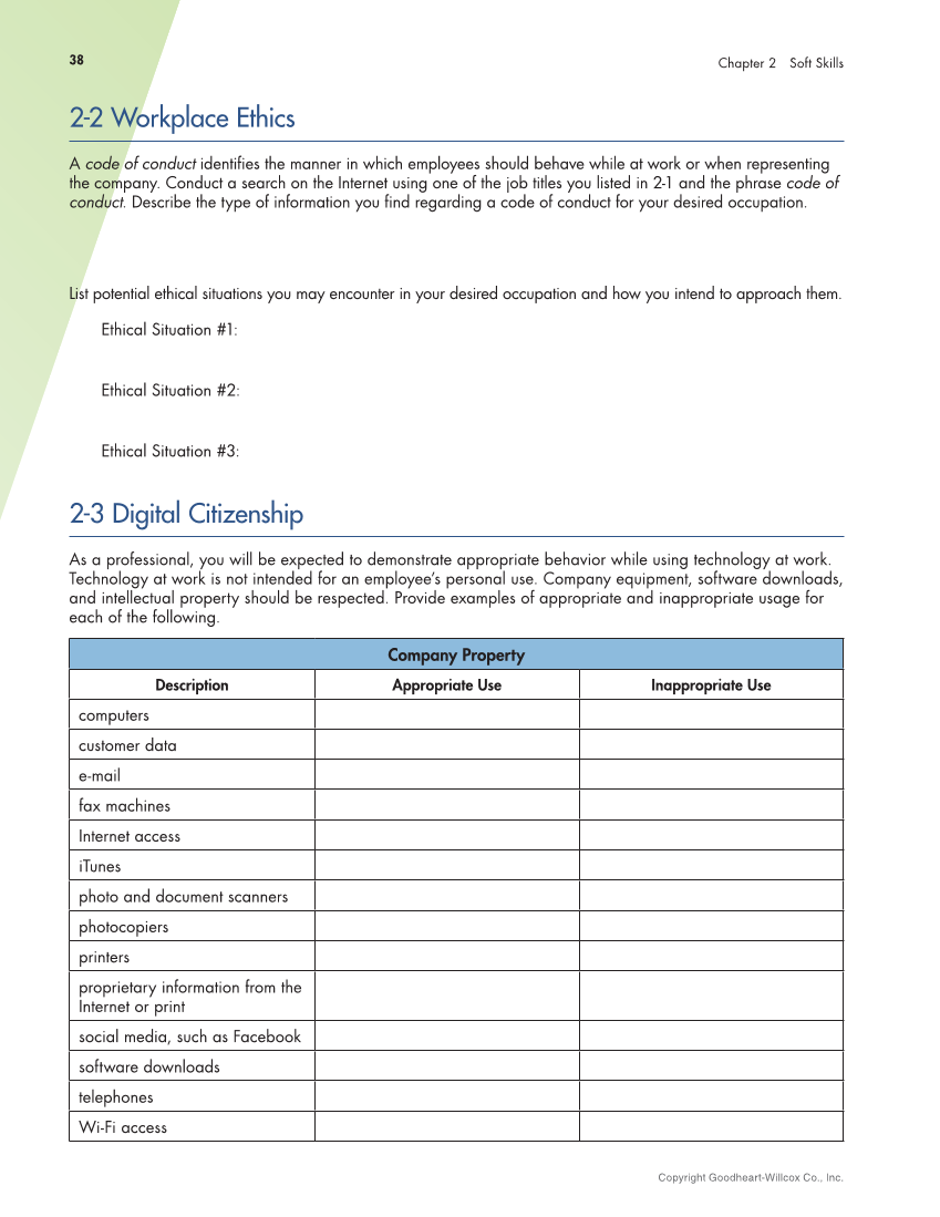 Connect to Your Career 3e page 38