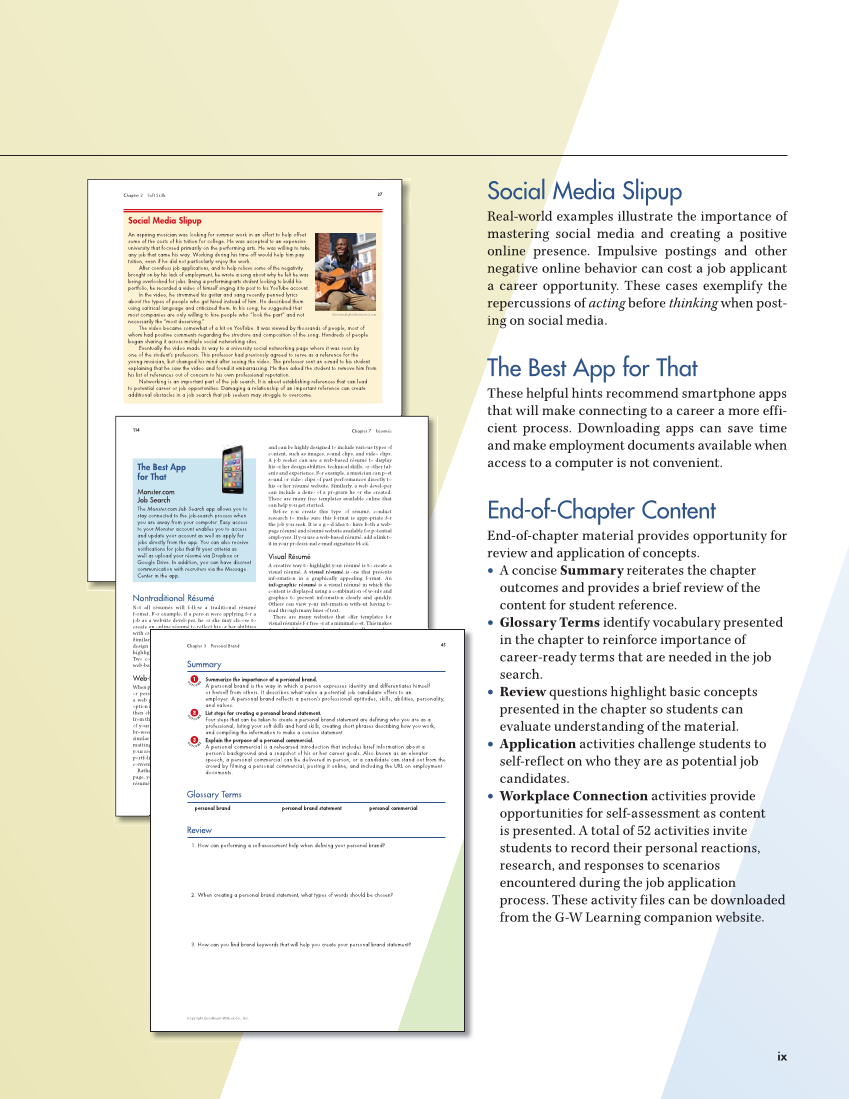 Connect to Your Career 3e page ix