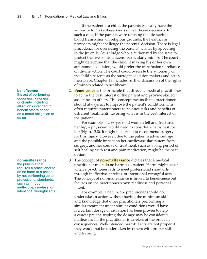 Medical Law & Professional Ethics 2e page 28