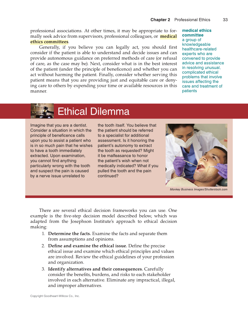 Medical Law & Professional Ethics 2e page 33
