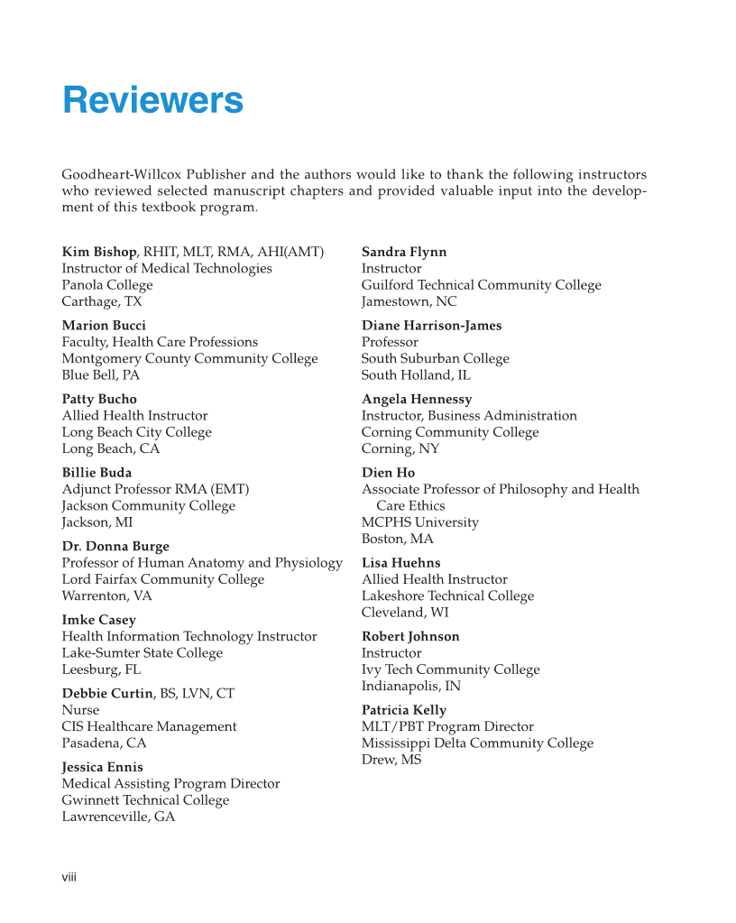 Medical Law & Professional Ethics 2e page viii