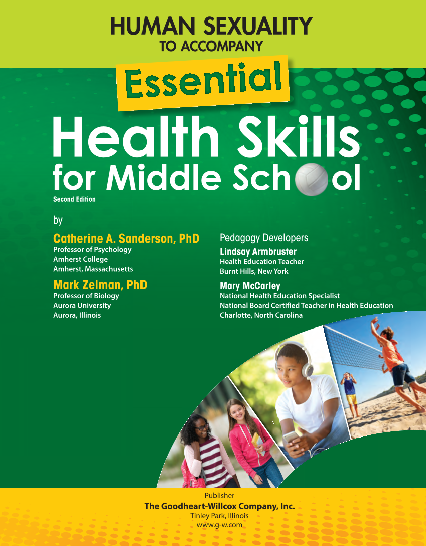 Human Sexuality to Accompany Essential Health Skills for Middle School 2e page i