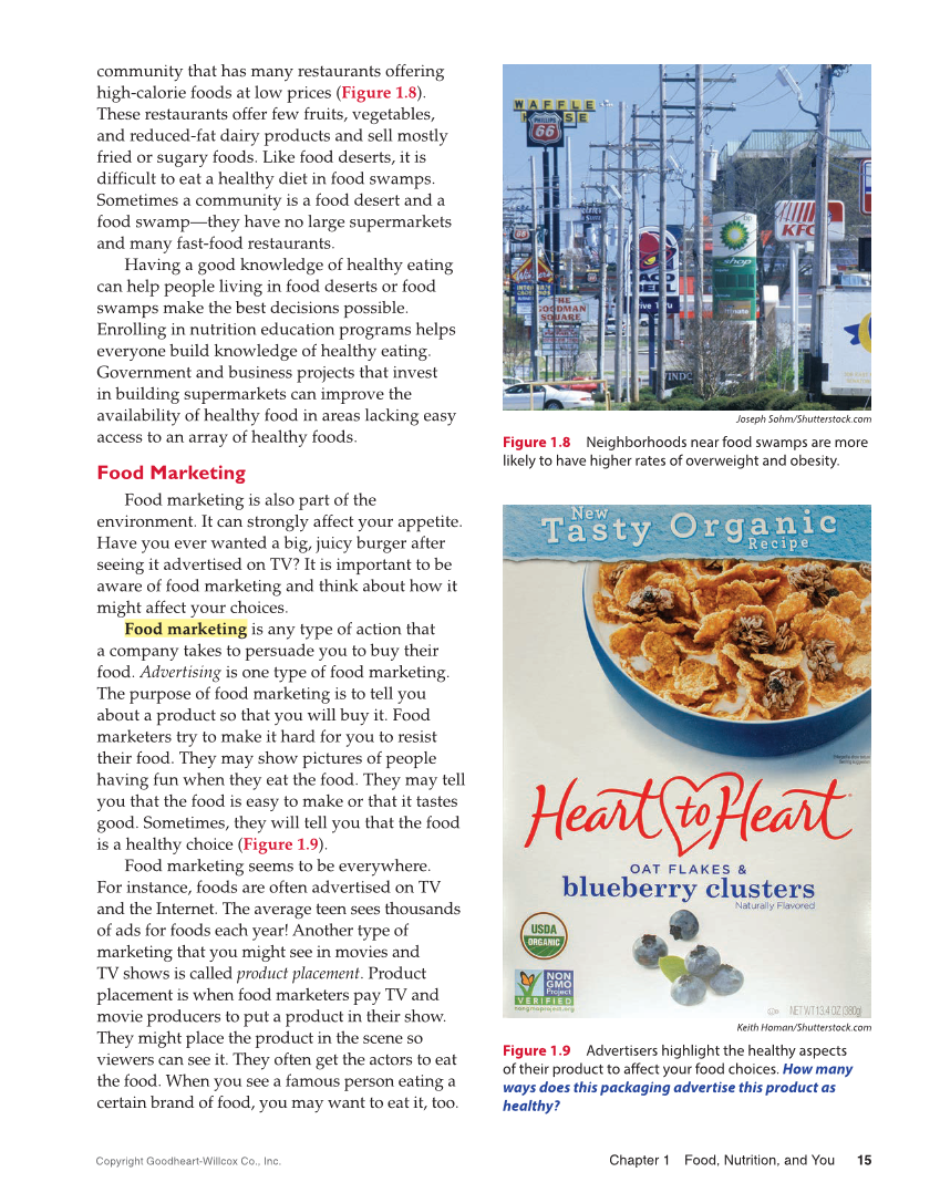 Adventures in Food and Nutrition 6e, Textbook page 15