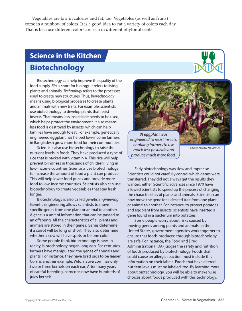 Adventures in Food and Nutrition 6e, Textbook page 353