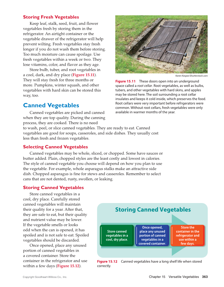 Adventures in Food and Nutrition 6e, Textbook page 363