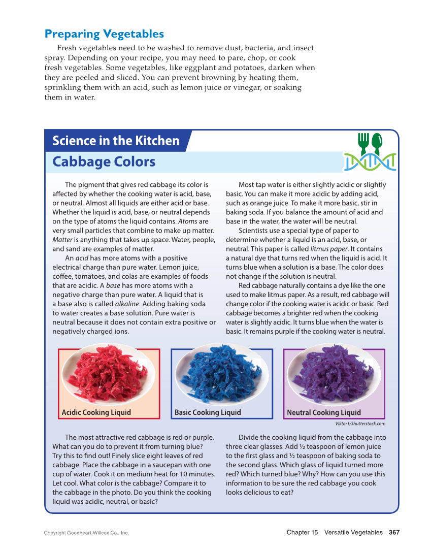 Adventures in Food and Nutrition 6e, Textbook page 367