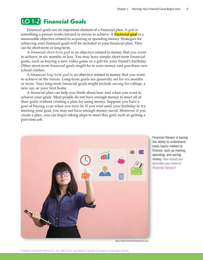 Exploring Financial Literacy, 2nd Edition page 5