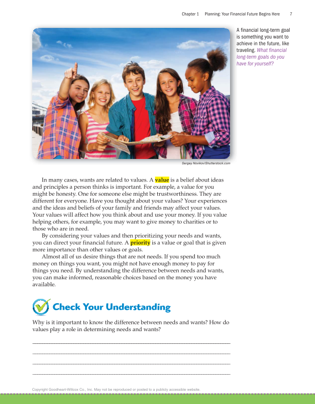 Exploring Financial Literacy, 2nd Edition page 7