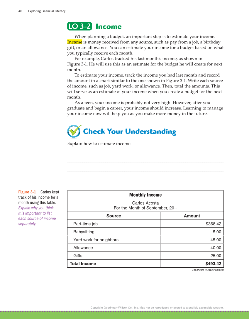 Exploring Financial Literacy, 2nd Edition page 46