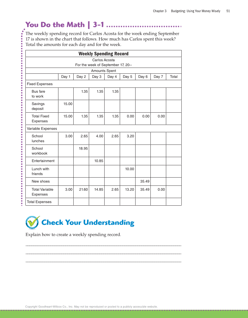Exploring Financial Literacy, 2nd Edition page 51