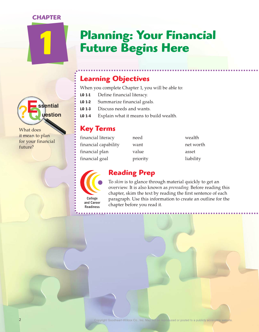 Exploring Financial Literacy, 2nd Edition page 2